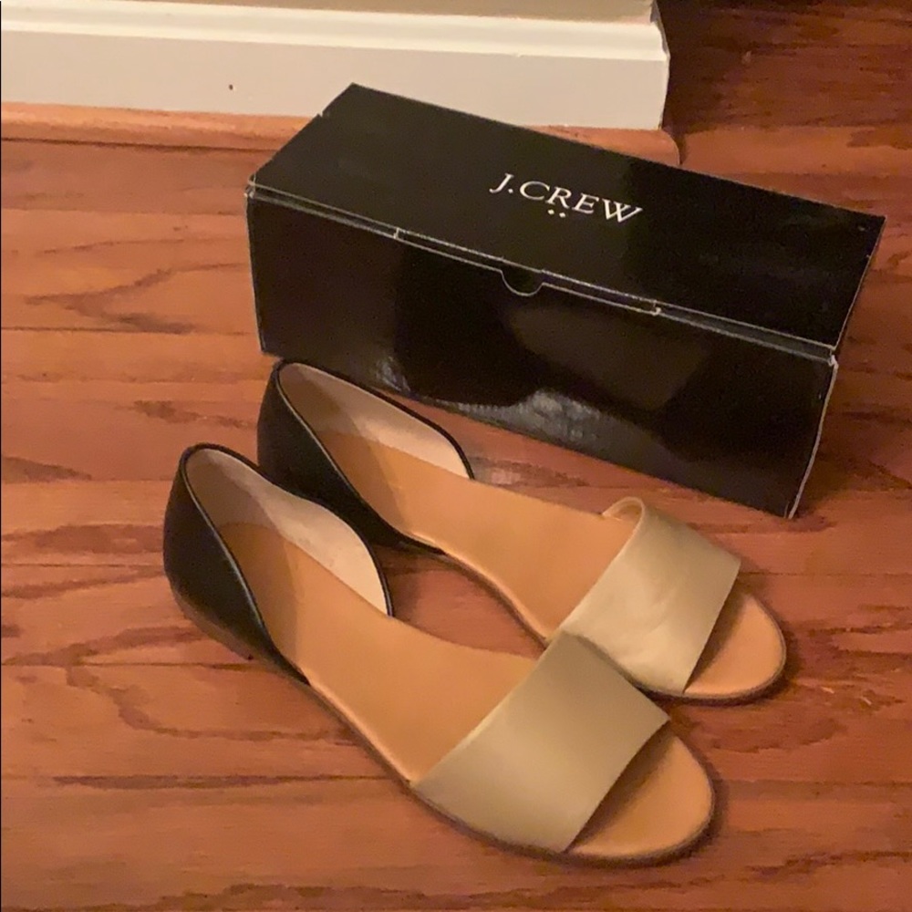 J. Crew Factory Peep Toe Flats - Final price drop